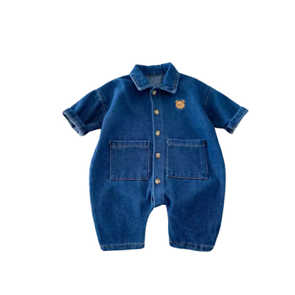 Bear Print Baby Romper