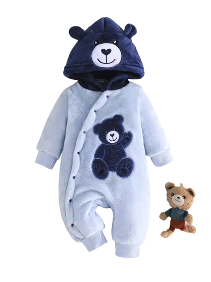 Embroidered Bear Onesie