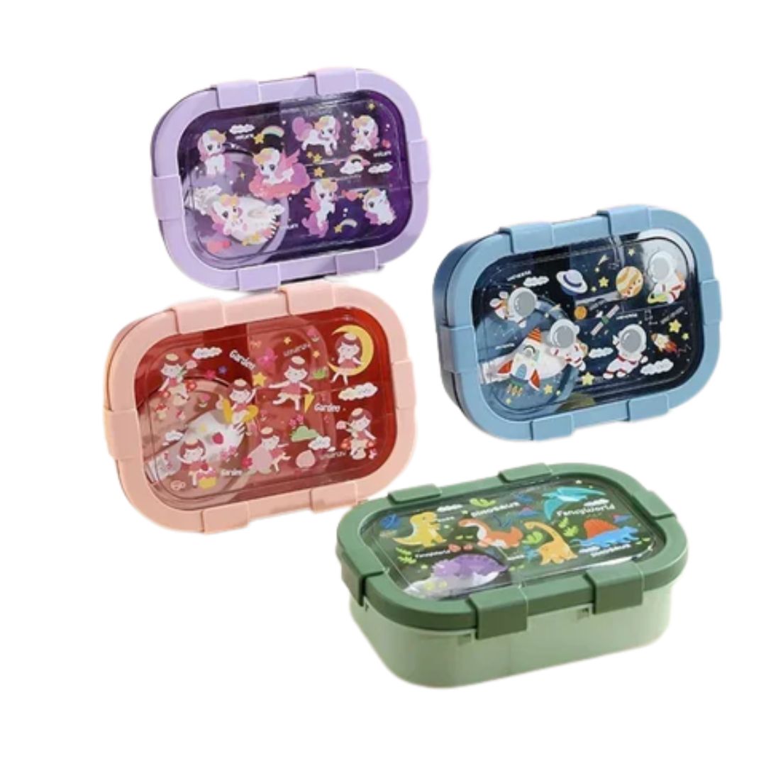 Lunchbox mit Cartoon-Motiven für Kinder