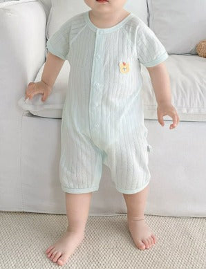 Baby-Jumpsuit Sommer Kleiner Bär Kurzarm