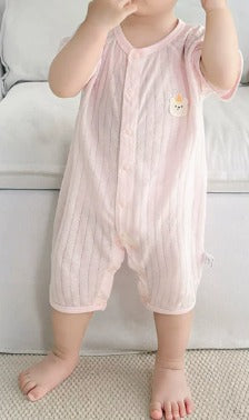 Baby-Jumpsuit Sommer Kleiner Bär Kurzarm