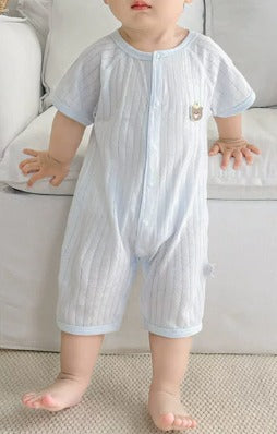 Baby-Jumpsuit Sommer Kleiner Bär Kurzarm