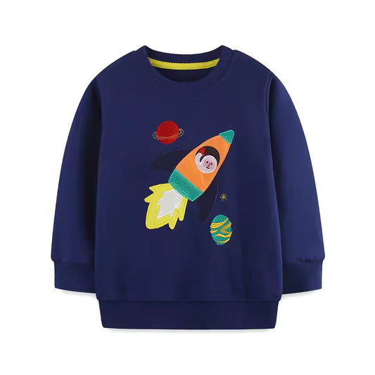 Sweatshirt mit Cartoon-Print für Kleinkinder