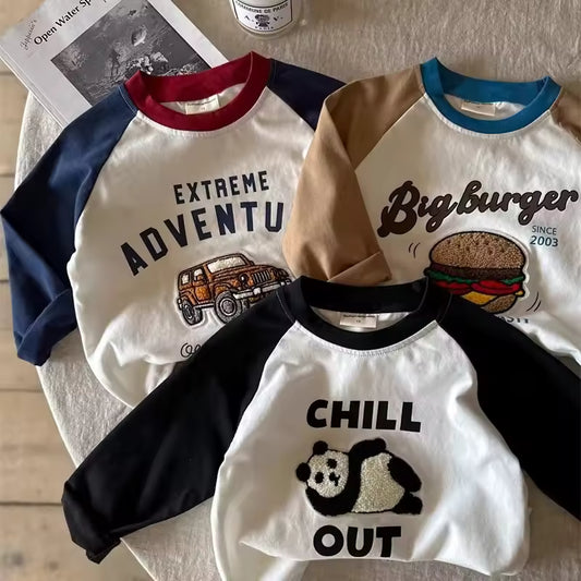 Long Sleeve Cartoon T-shirt