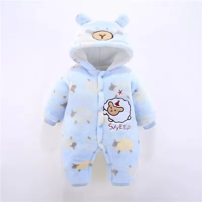 Baby-Kapuzenstrampler – Dick und kuschelig