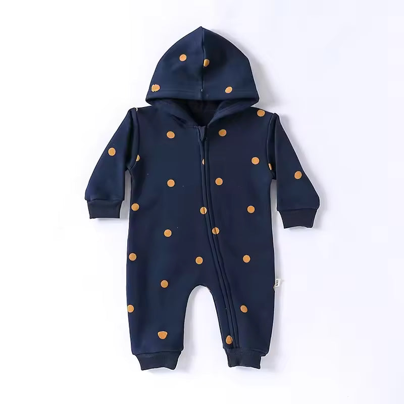 Fleece-Baby-Strampler mit Reißverschluss