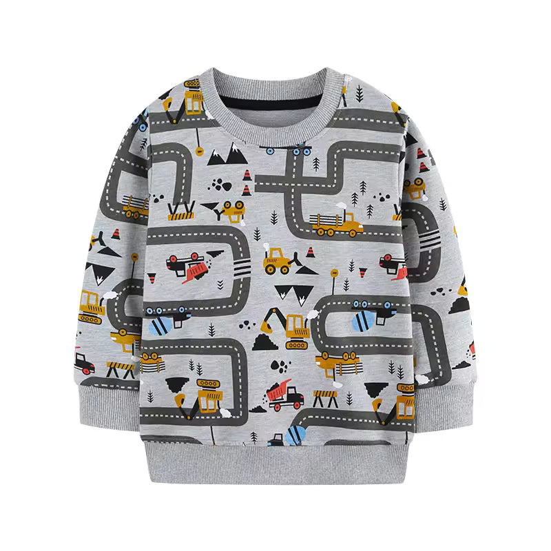 Sweatshirt mit Cartoon-Print für Kleinkinder