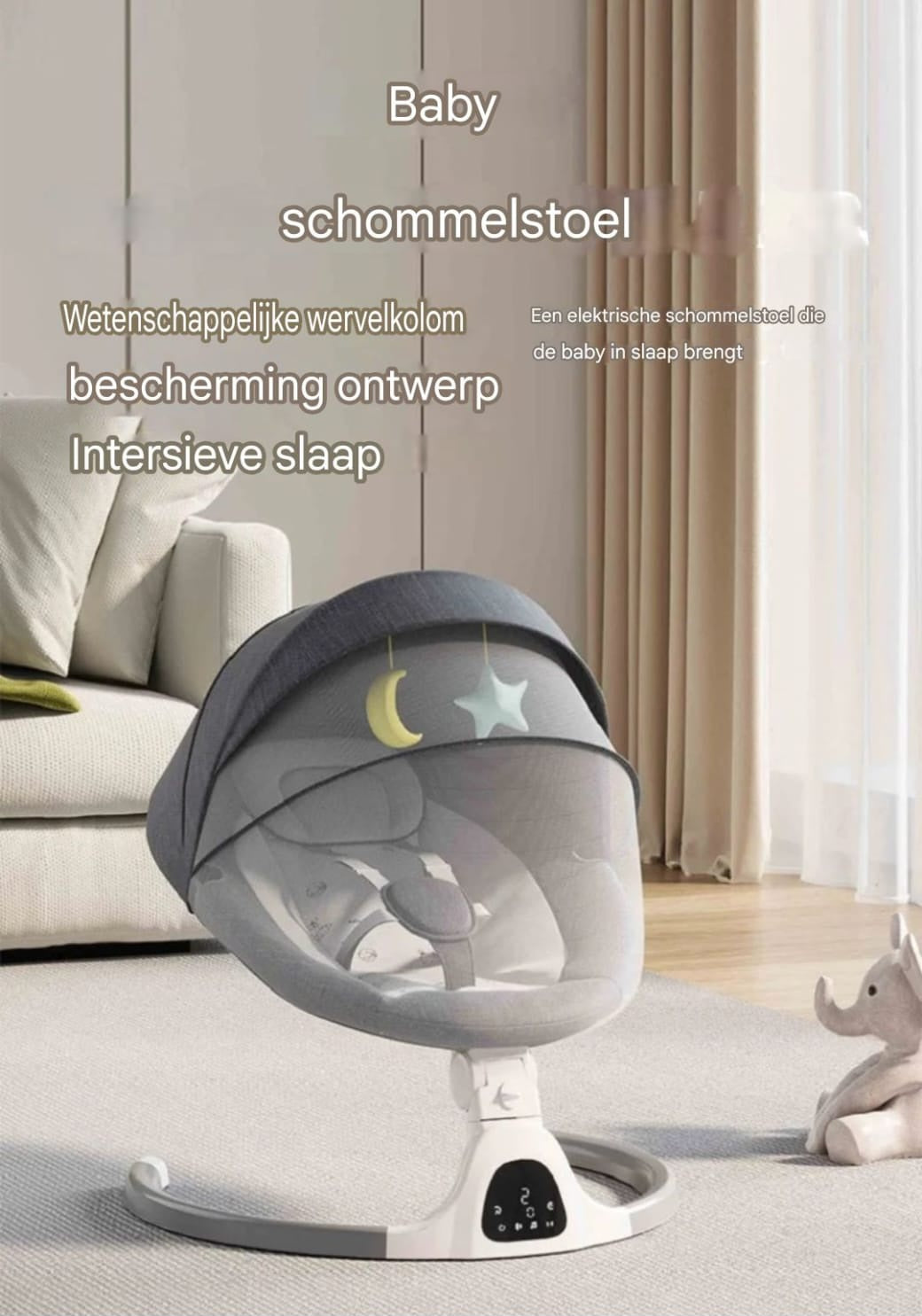 Elektrischer Babyschaukelstuhl mit Fernbedienung